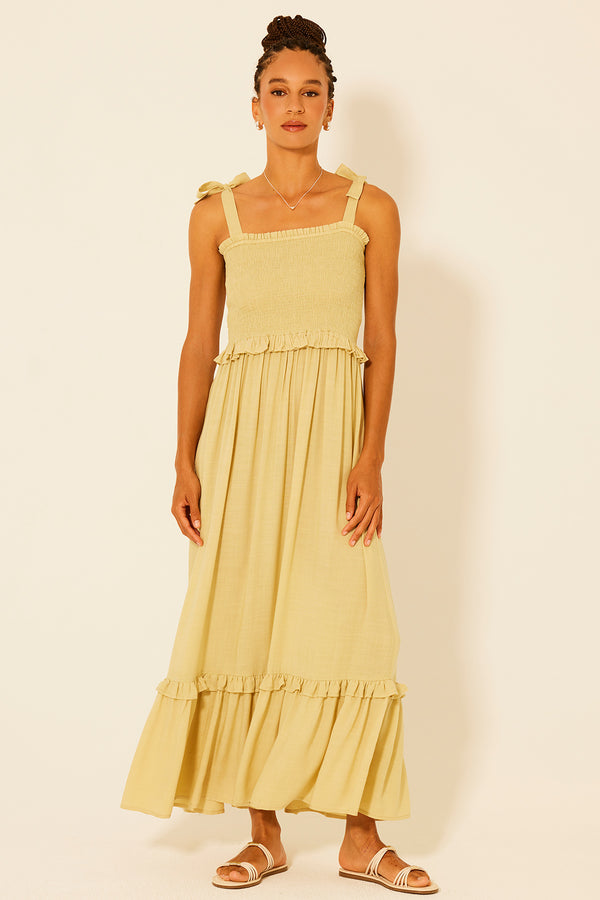 bila Linda Dress Pale Khaki