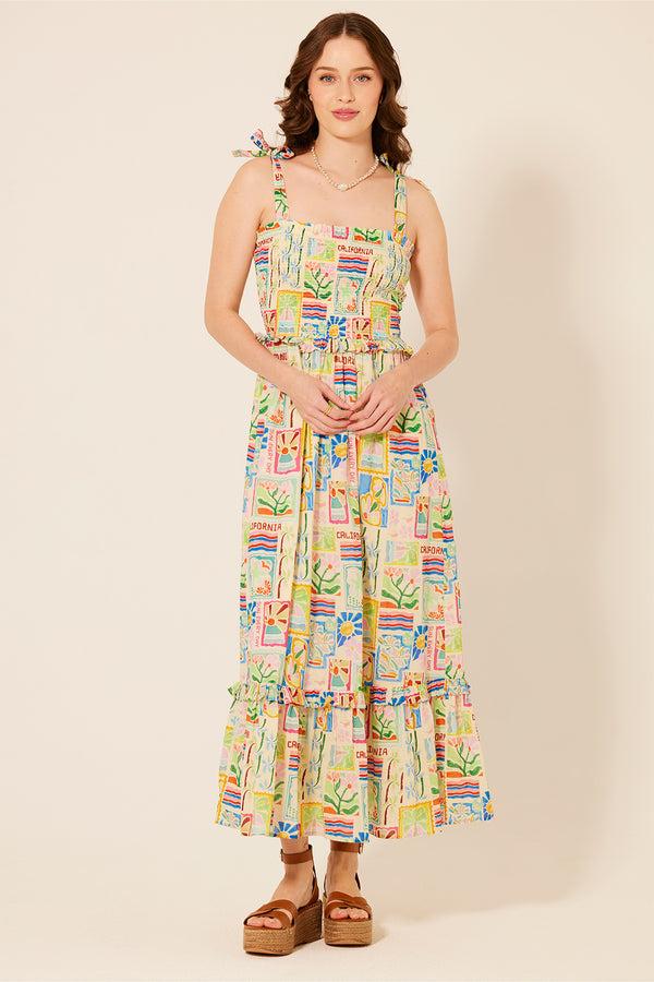 bila Linda Flora Dress LI California