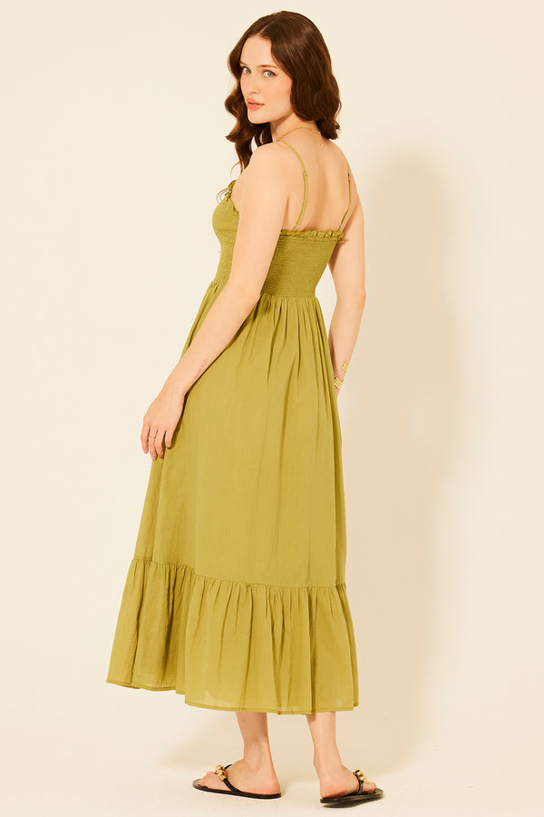 Bila Lyon Dress Green Cedar