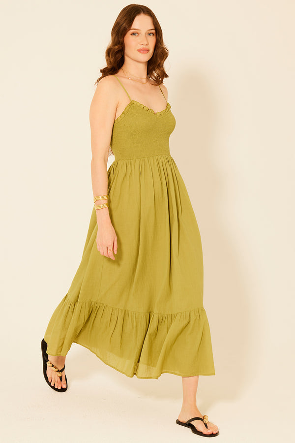 bila Lyon Dress Green Cedar