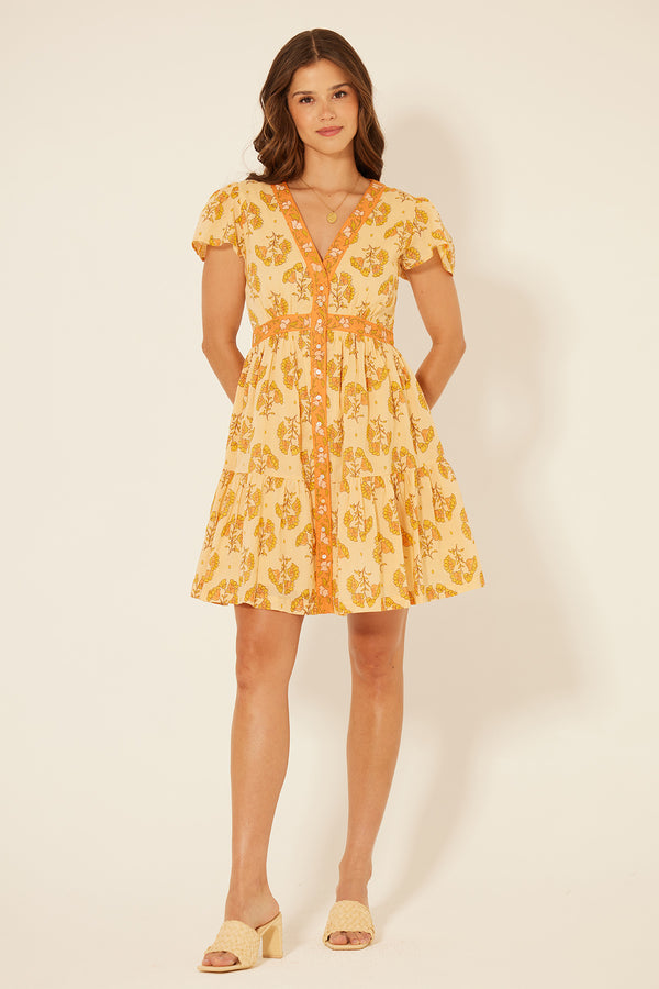 bila Monaco Dress KX Orange Ochre