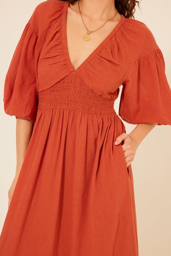 Bila Octavia Dress Copper