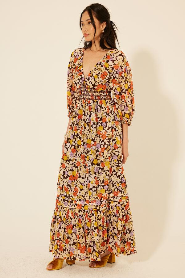 Bila Octavia Dress JH Cream Brown