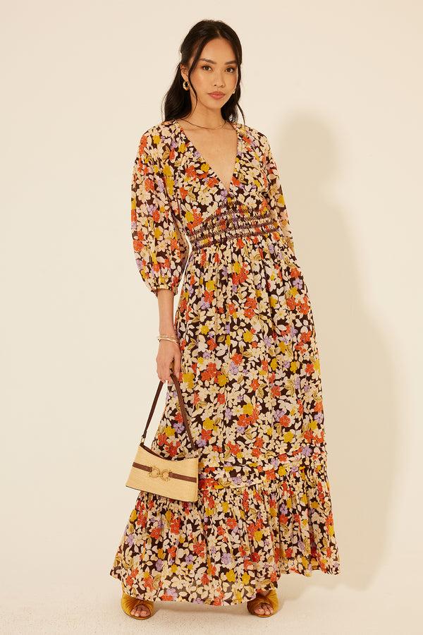 bila Octavia Dress JH Cream Brown