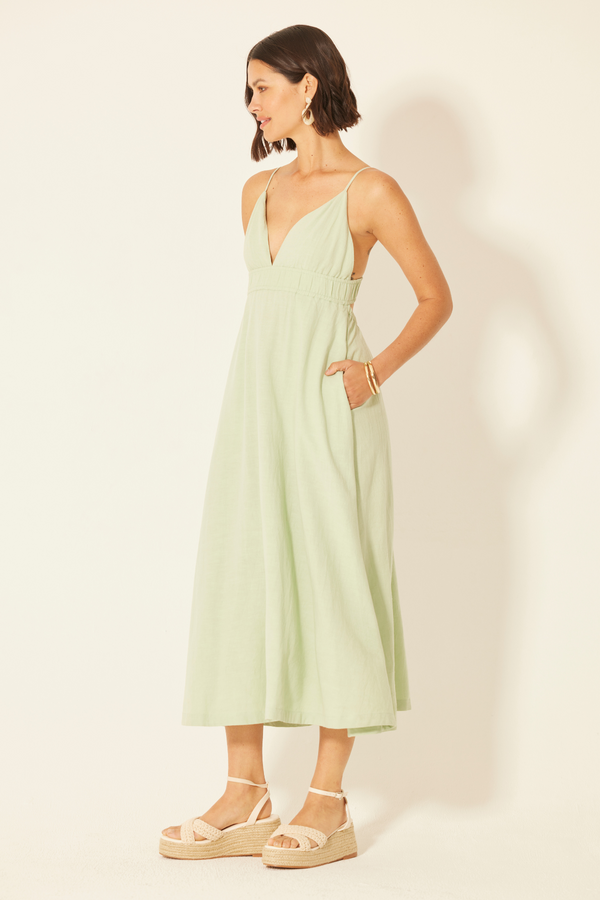 bila Odyssey Dress Garden Green