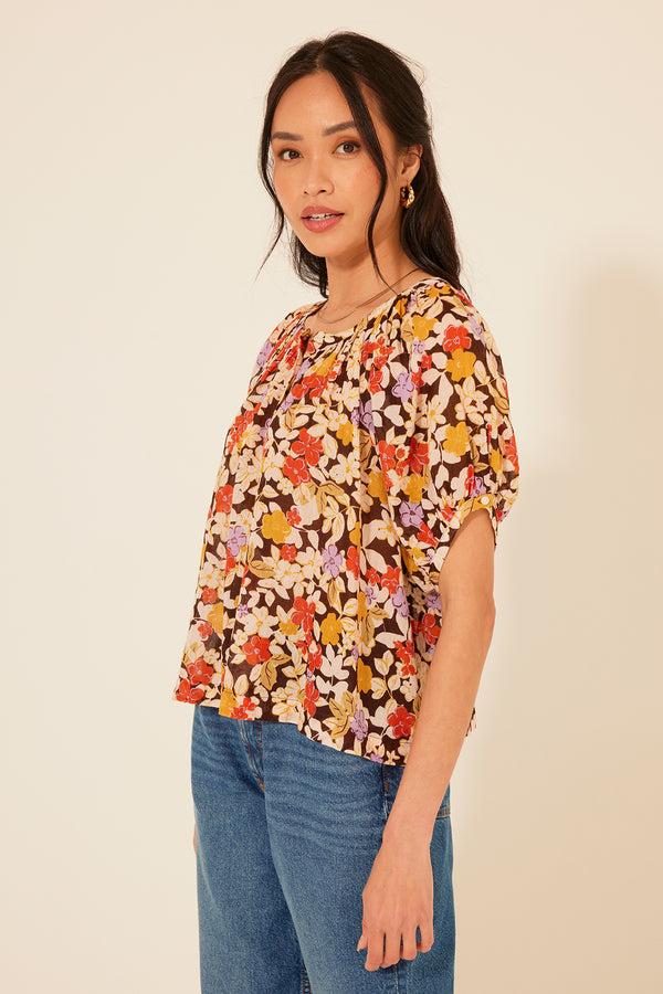 Bila Pavia Top JH Cream Brown