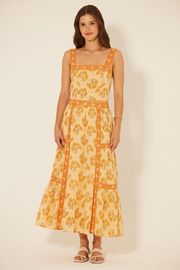 bila Valley Crest Skirt KX Orange Ochre