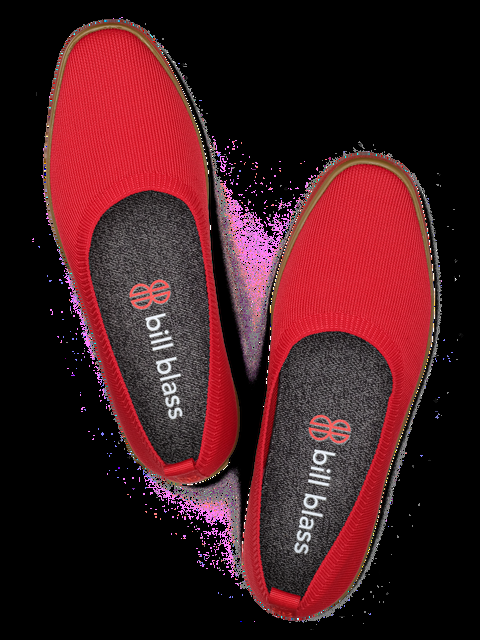 Bill Blass Sutton Knit Ballet - Berry Red
