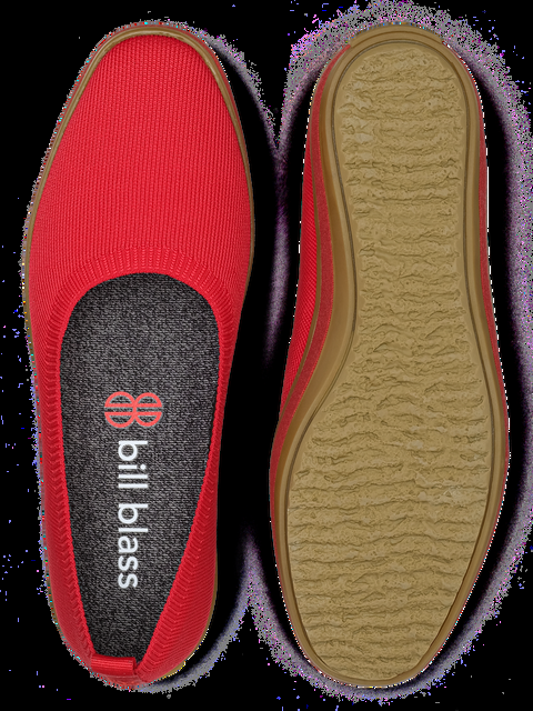 Bill Blass Sutton Knit Ballet - Berry Red