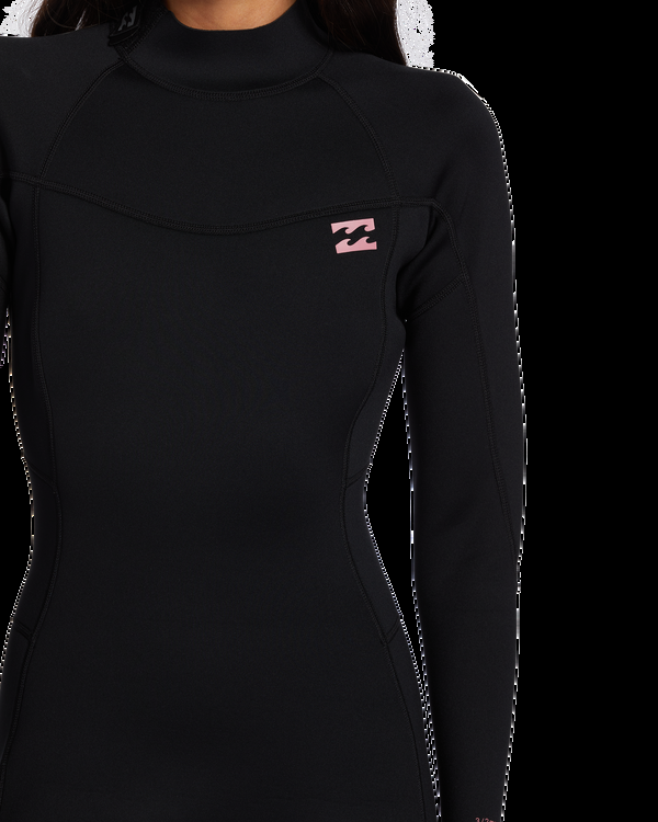 Billabong 3/2mm Foil Flatlock Back Zip Wetsuit - Black