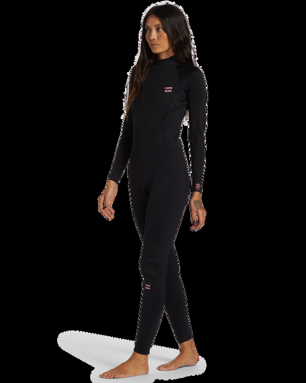 Billabong 3/2mm Foil Flatlock Back Zip Wetsuit - Black