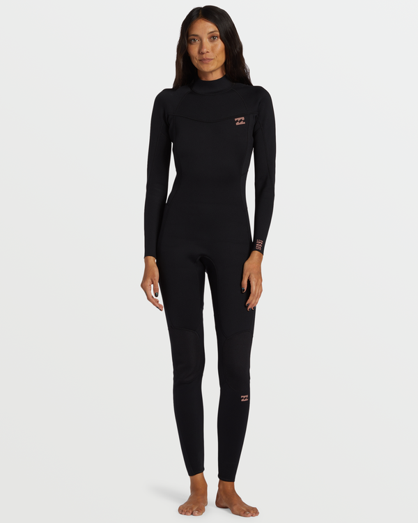 billabong 3/2mm Foil Flatlock Back Zip Wetsuit - Black
