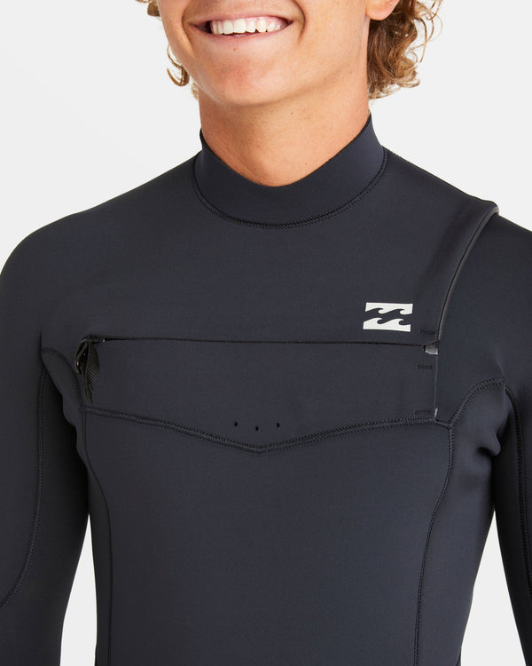 Billabong 4/3mm Absolute Natural Upcycler GBS Chest Zip Wetsuit - Black