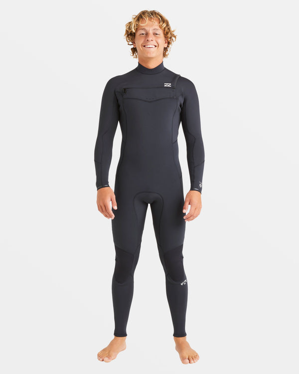 billabong 4/3mm Absolute Natural Upcycler GBS Chest Zip Wetsuit - Black
