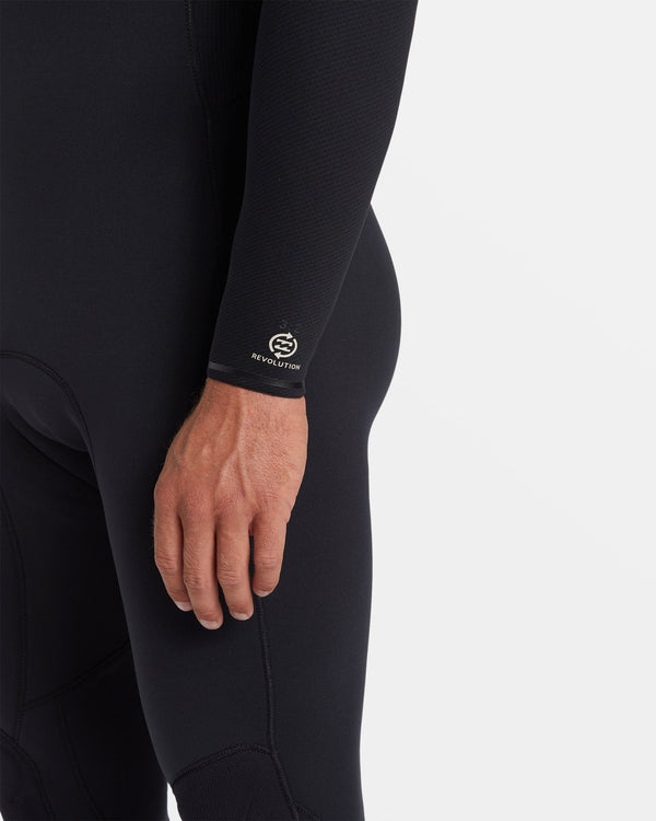 Billabong 4/3mm Revolution Natural Upcycler GBS Chest Zip Wetsuit - Black