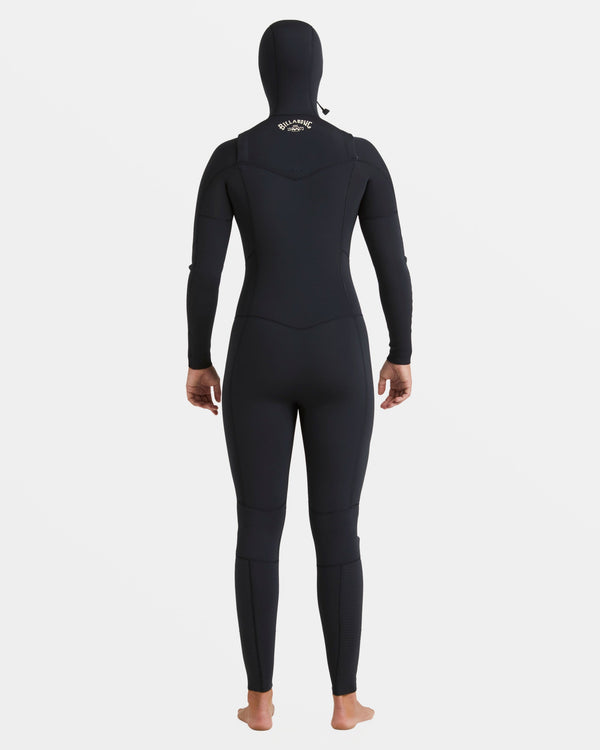 Billabong 4/3mm Salty Dayz Natural Upcycler GBS Chest Zip Hooded Wetsuit - Black