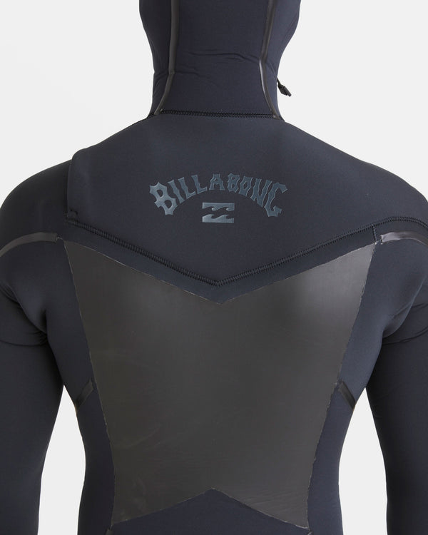 Billabong 5/4mm Absolute Natural+ Upcycler Welded Chest Zip Hooded Wetsuit - Black