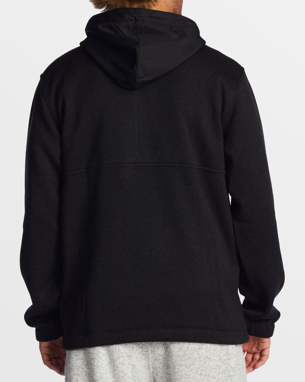 Billabong A/Div Boundary Hooded Half-Zip Pullover - Black Heather