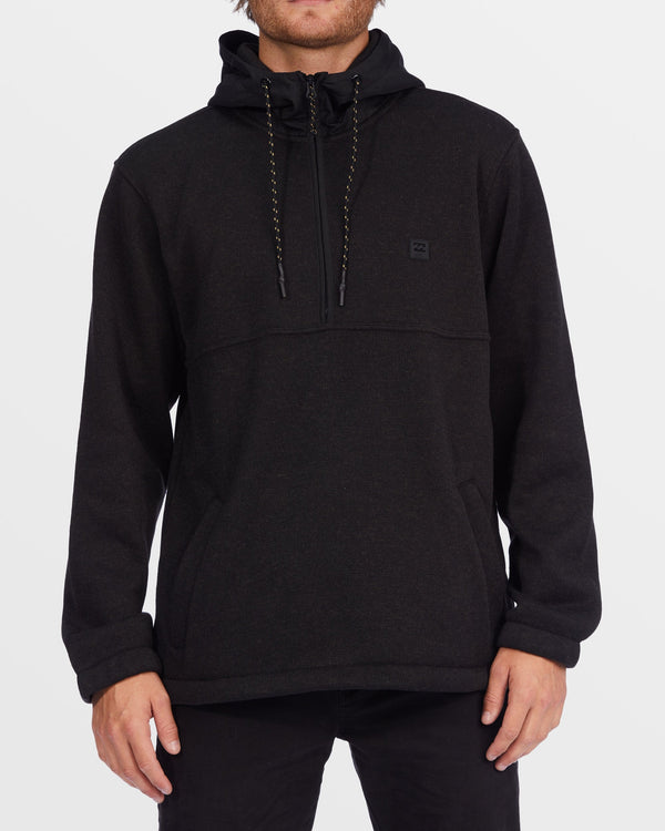 Billabong A/Div Boundary Hooded Half-Zip Pullover - Black Heather