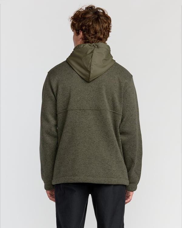 Billabong A/Div Boundary Hooded Half-Zip Pullover - Military Heather