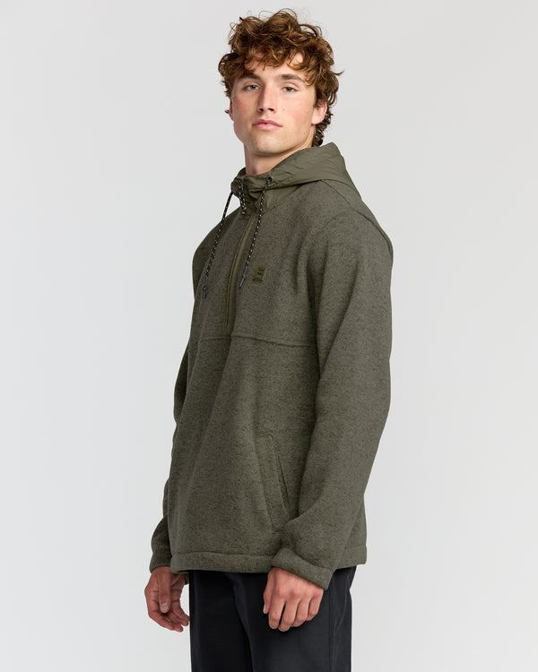 Billabong A/Div Boundary Hooded Half-Zip Pullover - Military Heather