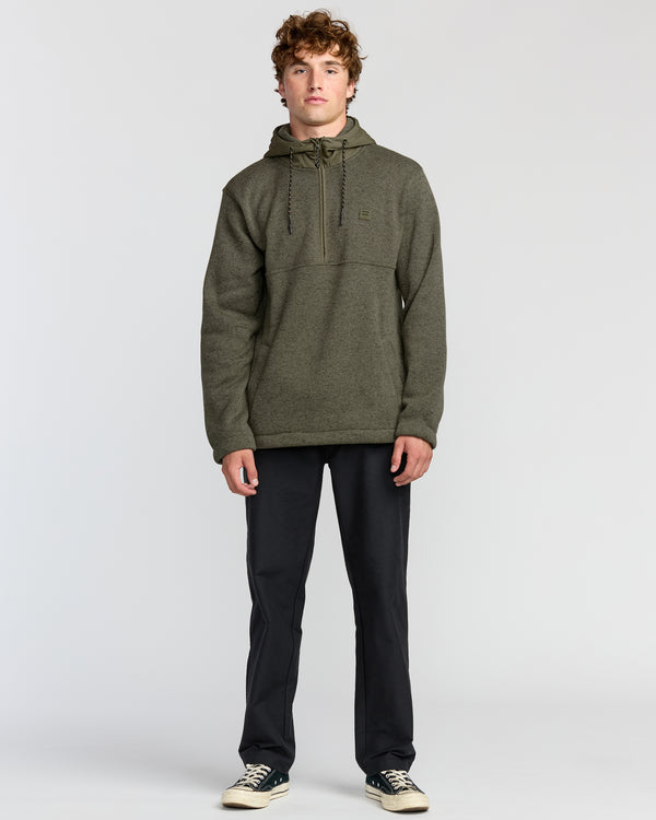 Billabong A/Div Boundary Hooded Half-Zip Pullover - Military Heather