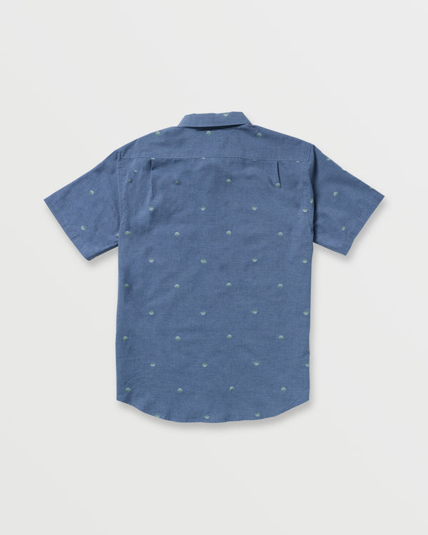 Billabong All Day Jacquard Short Sleeve Shirt - Deep Blue