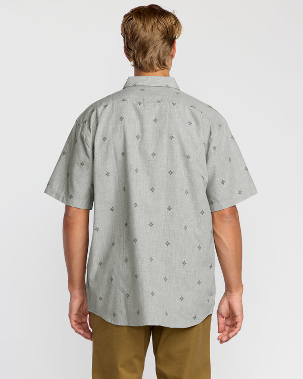 Billabong All Day Jacquard Short Sleeve Shirt - Silver