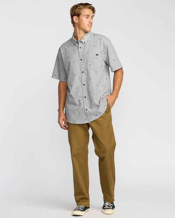 Billabong All Day Jacquard Short Sleeve Shirt - Silver