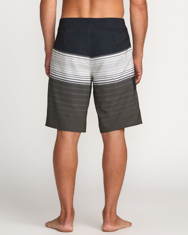 Billabong All Day Stripe Pro Performance 20" Boardshorts - Pewter