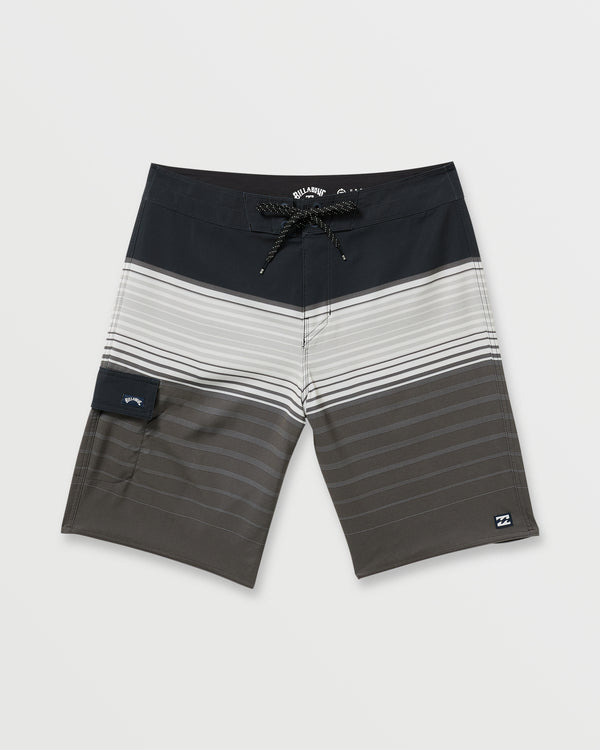 Billabong All Day Stripe Pro Performance 20" Boardshorts - Pewter