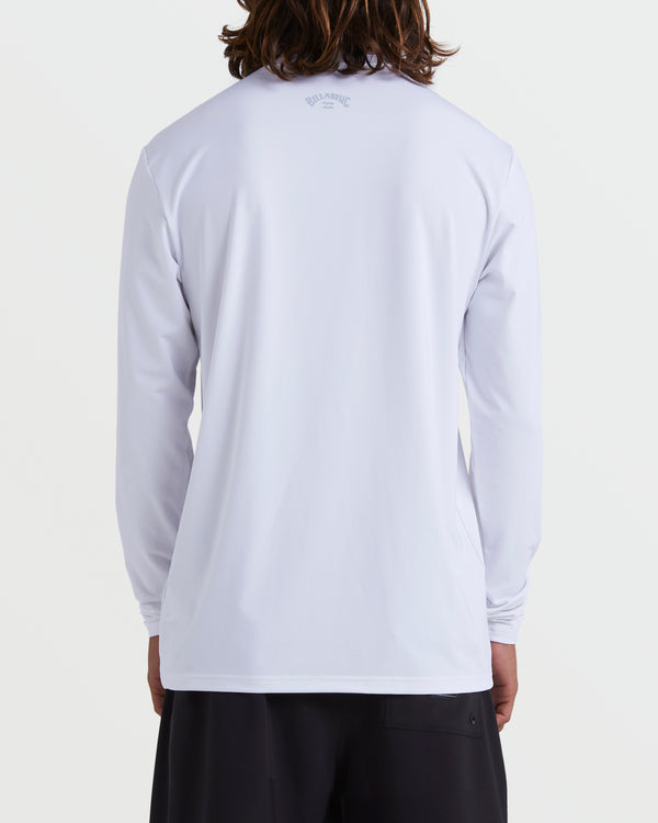Billabong All Day Wave Loose Fit Long Sleeve Surf Tee - White