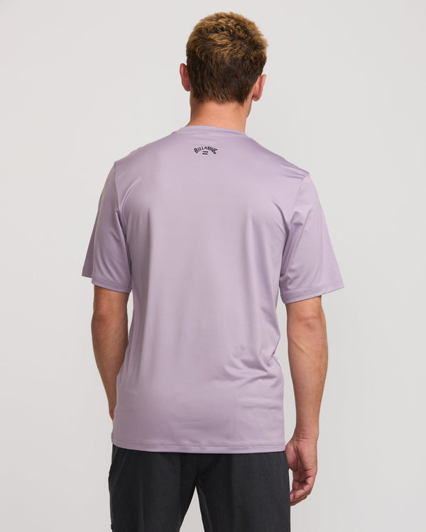 Billabong All Day Wave Short Sleeve Rashguard - Light Purple