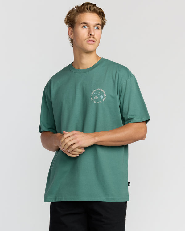billabong Aloha Island Hi Regular Short Sleeve T-Shirt - Sage Green