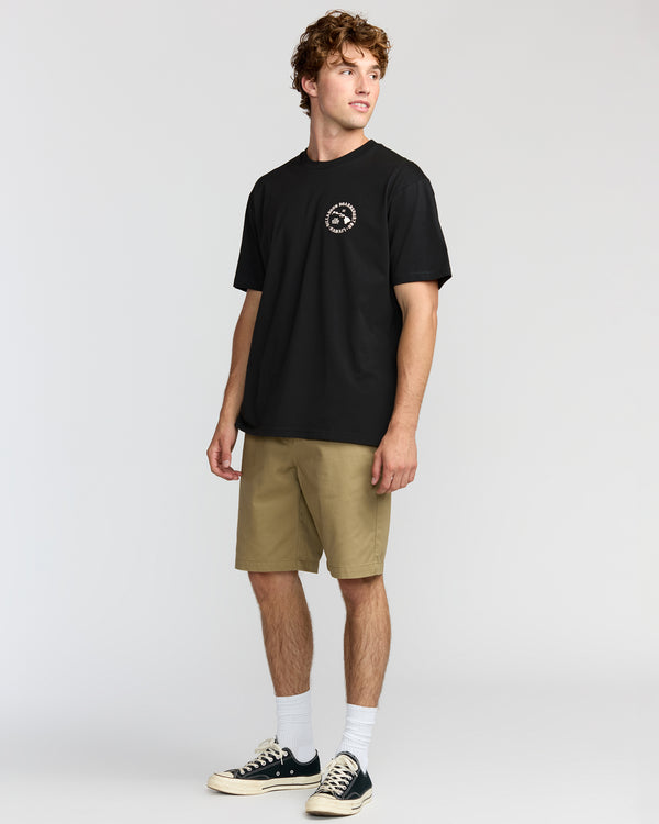 Billabong Aloha Island Hi Regular Short Sleeve T-Shirt - Washed Black