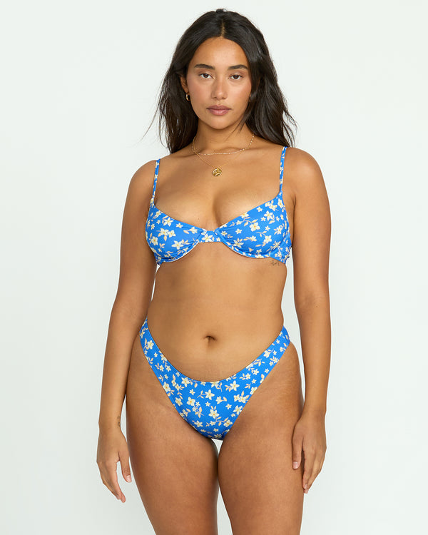billabong Another Tide Demi Underwire Bikini Top - True Blue