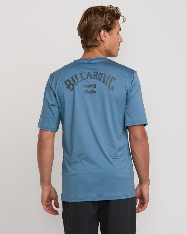 billabong Arch Loose Fit Short Sleeve Surf Tee - Bay Blue