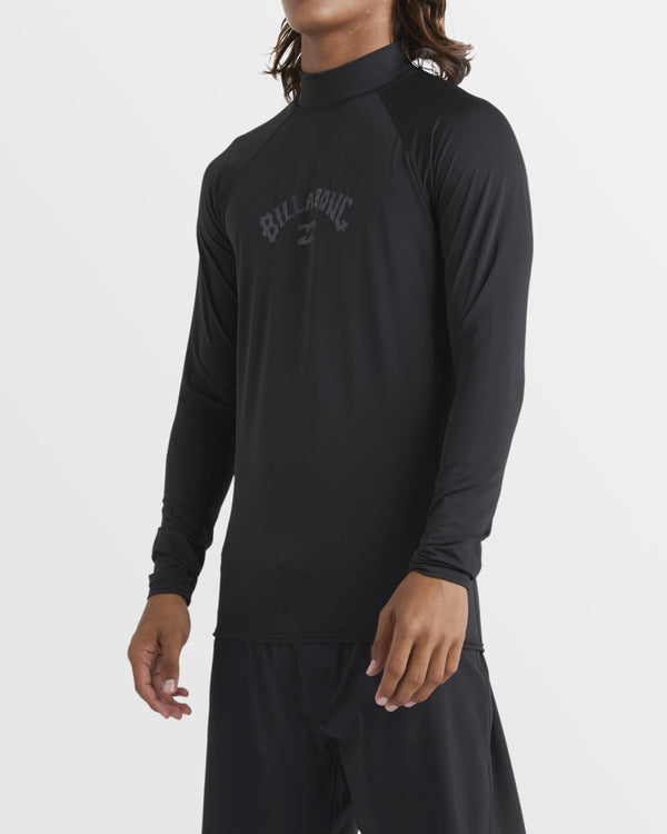 Billabong Arch Performance Fit Long Sleeve Rashguard - Black