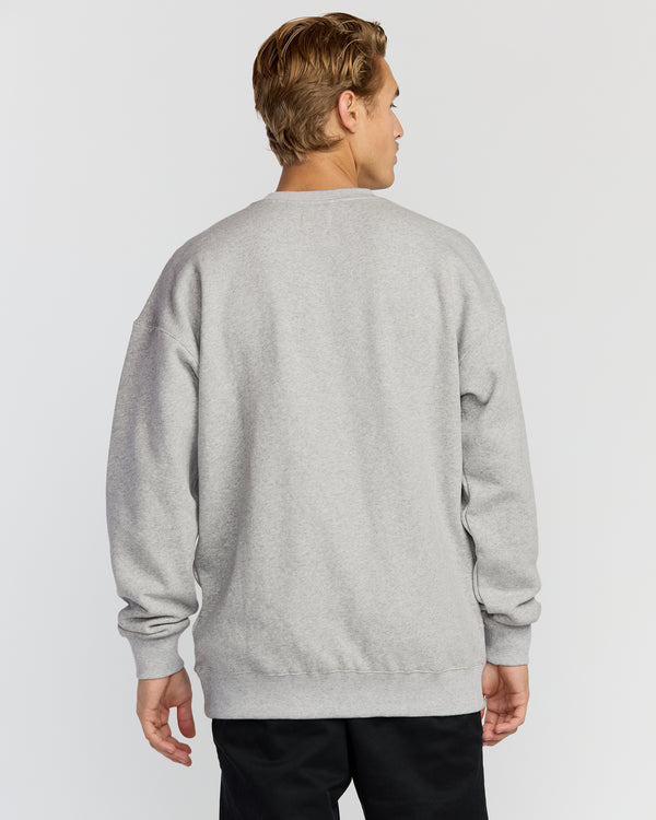 Billabong Austin Garage Crew Sweatshirt - Lt Grey Htr