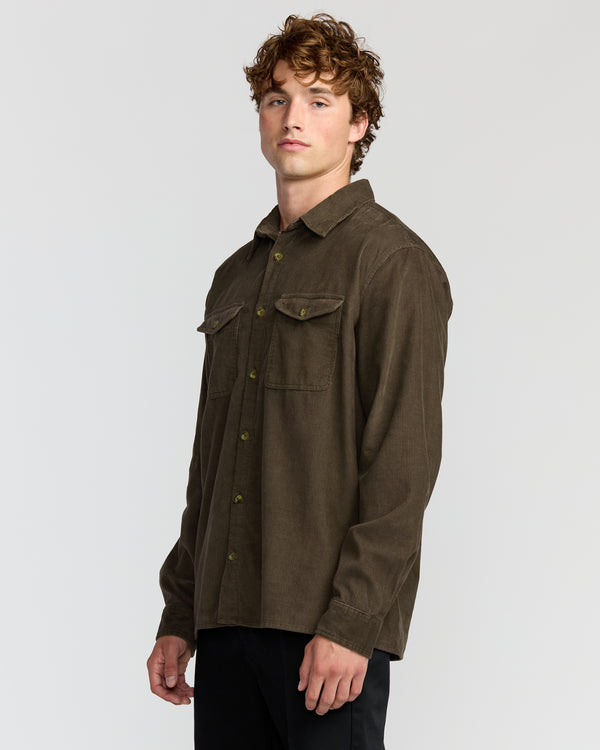 Billabong Austin Garage Long Sleeve Shirt - Chocolate