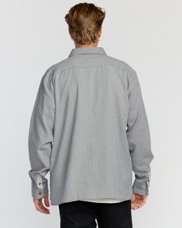 Billabong Austin Garage Long Sleeve Shirt - Stone Blue