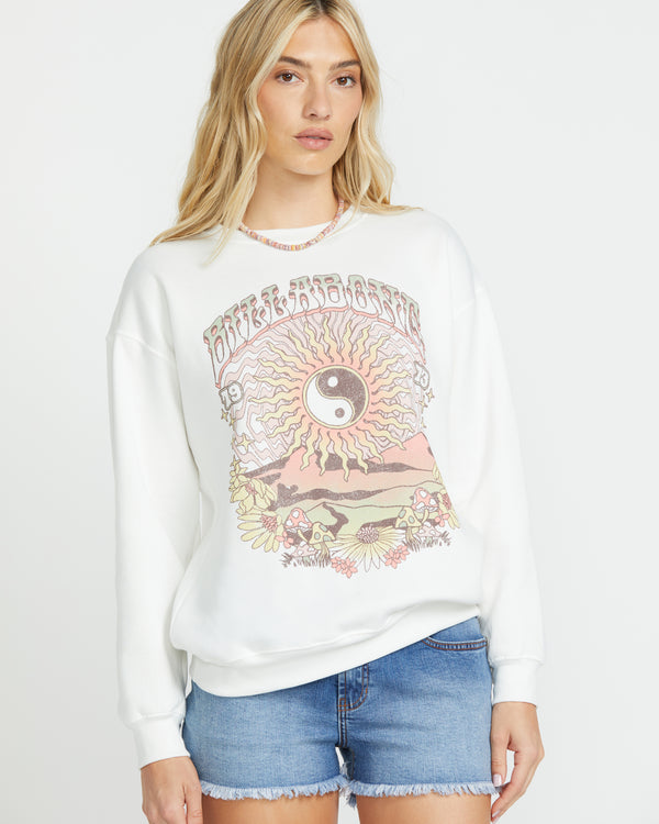 Billabong Balanced Out Crew Sweatshirt - Salt Crystal