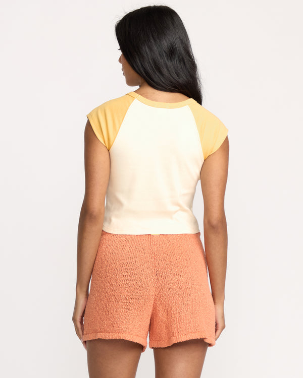 Billabong Beach Club Babe Short Sleeve T-Shirt - Butter