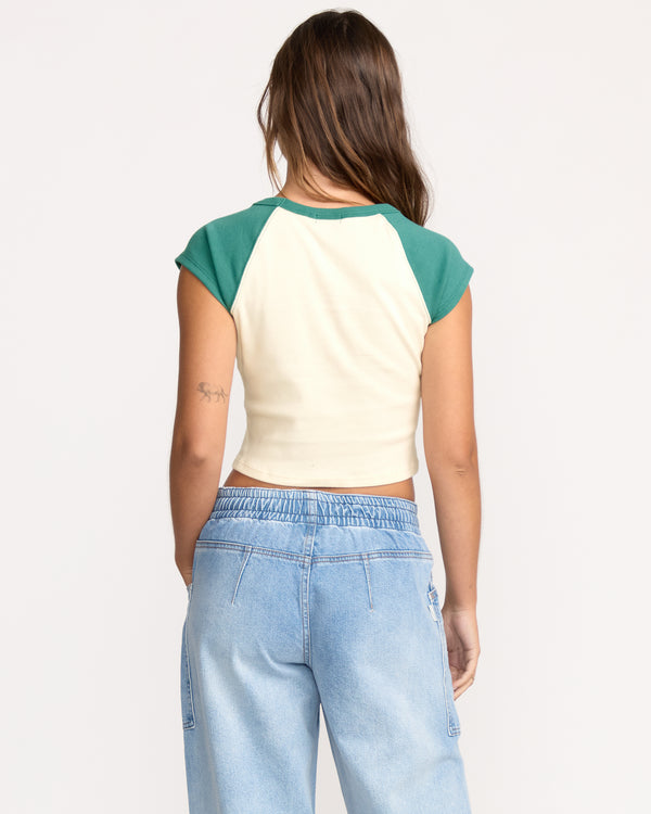 Billabong Beach Club Babe Short Sleeve T-Shirt - Evergreen
