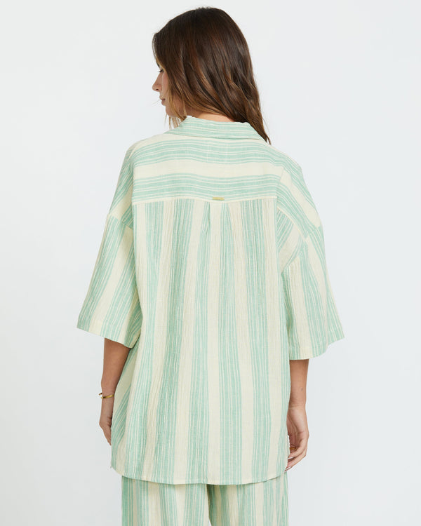 Billabong Beach Side Short Sleeve Shirt - Island Green