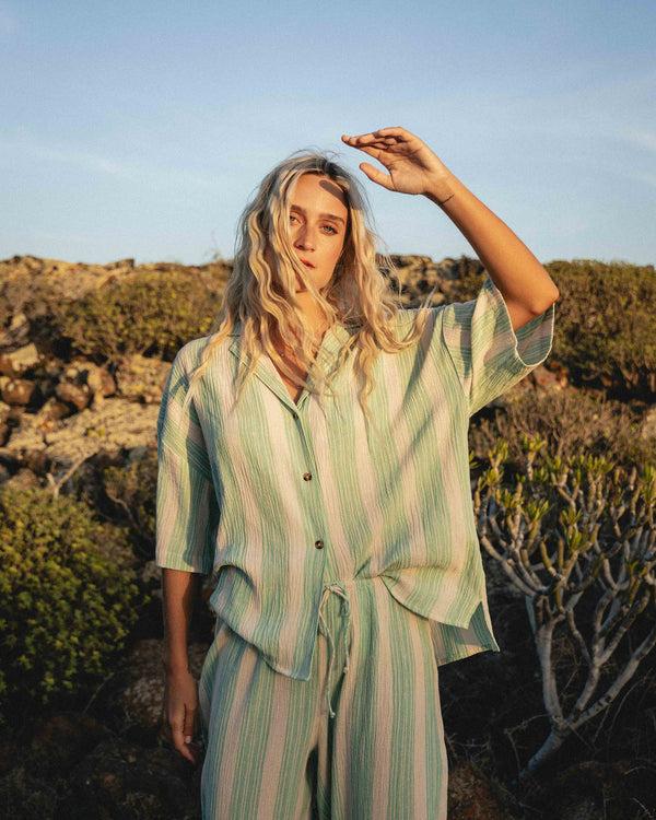 billabong Beach Side Short Sleeve Shirt - Island Green