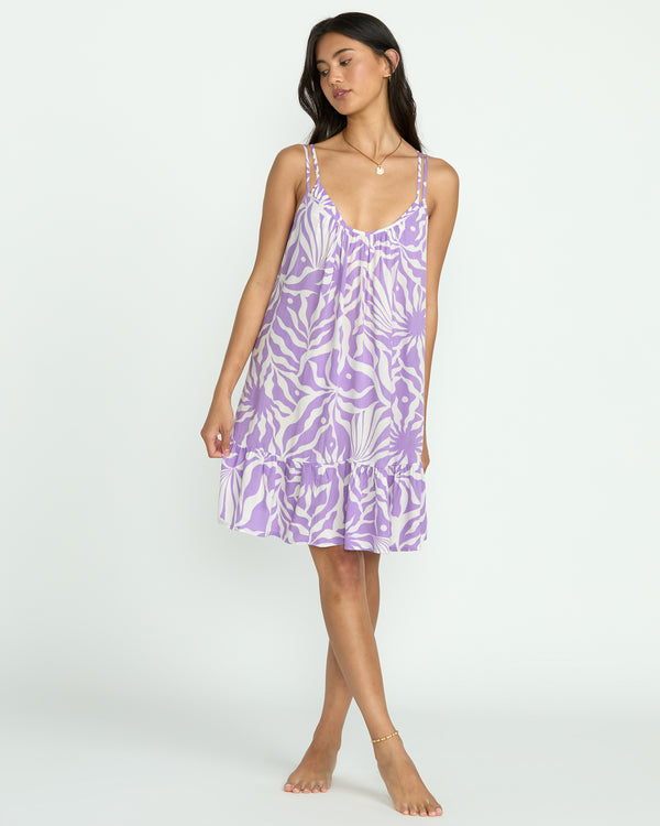 Billabong Beach Vibes Print Cover-Up - Paradise Purple