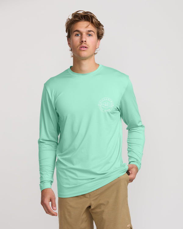 Billabong Big Dave Loose Fit Long Sleeve Surf Tee - Bermuda
