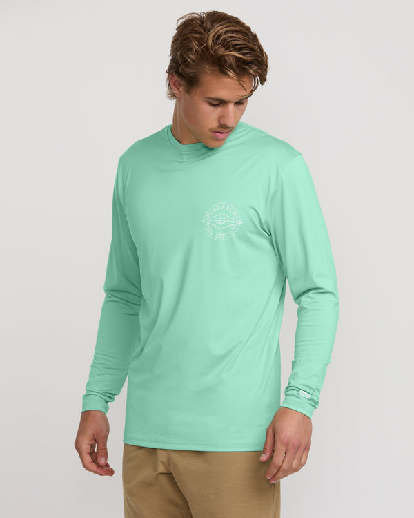 Billabong Big Dave Loose Fit Long Sleeve Surf Tee - Bermuda