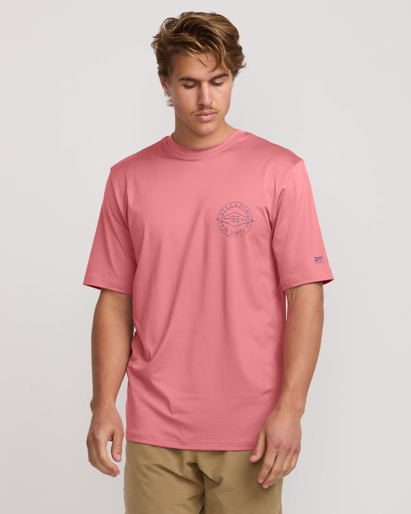Billabong Big Dave Loose Fit Short Sleeve Surf Tee - Dusty Pink